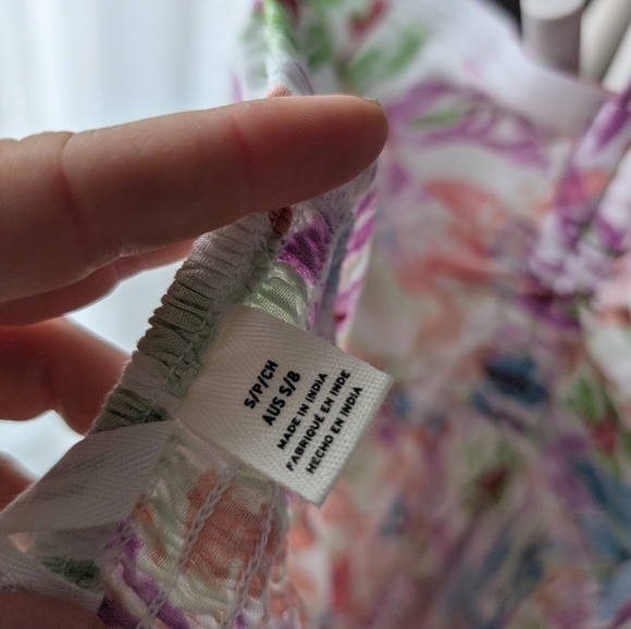 91.Nwt Roxy‎ Floral Strapless Dress - Picture 4 of 5